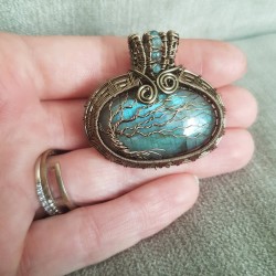 Pendentif Labradorite - création sur mesure