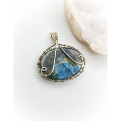 Pendentif en Labradorite - Arbre de vie : Protection et positivité - Ci nature